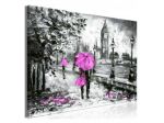 Quadro Ombrelli Viola A Londra Cm.90x60 E 120x80 ARREDALACASA