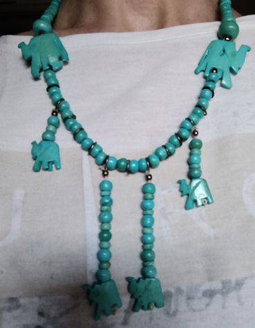 COLLANA ELEFANTI TURCHESI INDIANA - Foto 6