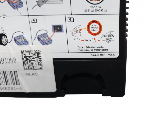 COMPRESSORE GONFIAGGIO RUOTE AUDI Q2 Serie (GAB) 5N0012615F (16) - Foto 7