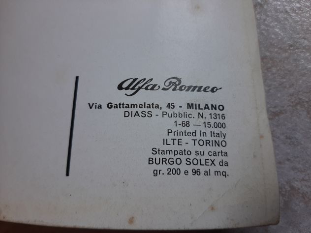 ALFA ROMEO 1750 USO E MANUTENZIONE ORIGINALE - Foto 5