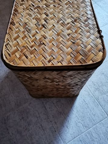 Cesta In Vimimi Intrecciato Rettangolare - Foto 5