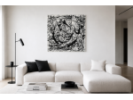 Quadro dipinto a mano Jackson Pollock moderno contemporaneo