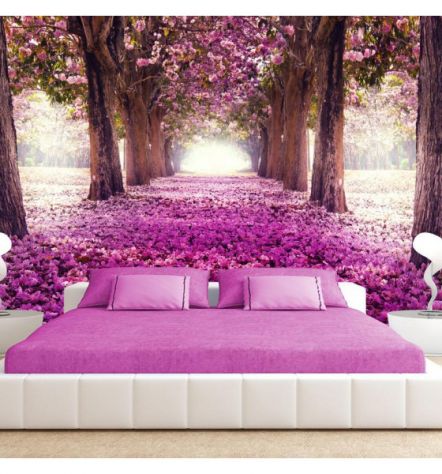 Fotomurale Adesivo Nella Foresta Rosa Arredalacasa