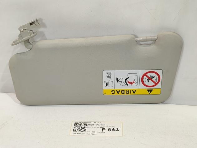 PARASOLE ALETTA LATO PASSEGGERO MAZDA 2 Serie (14) DB5J6927075 P5Z3 (1420) - Foto 2
