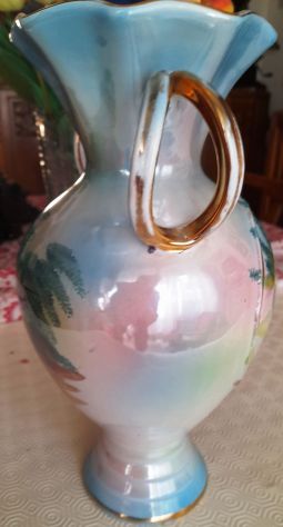 vaso in ceramica lucida con manici h34 - Foto 5