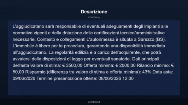 Immobile in asta di 30 m² in vendita a Sarezzo - Foto 5