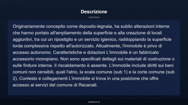 Immobile in asta di 20 m² in vendita a Recanati - Foto 6