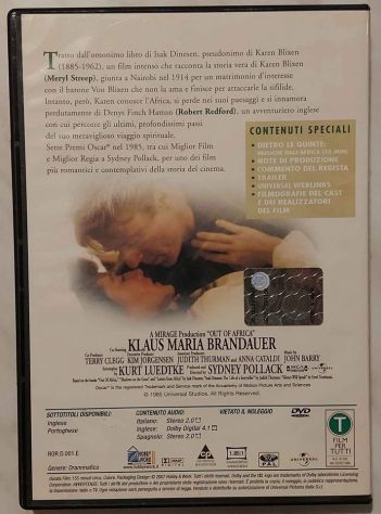 La mia Africa con Meryl Streep e Robert Redford Universal Pictures, 2007 - Foto 2