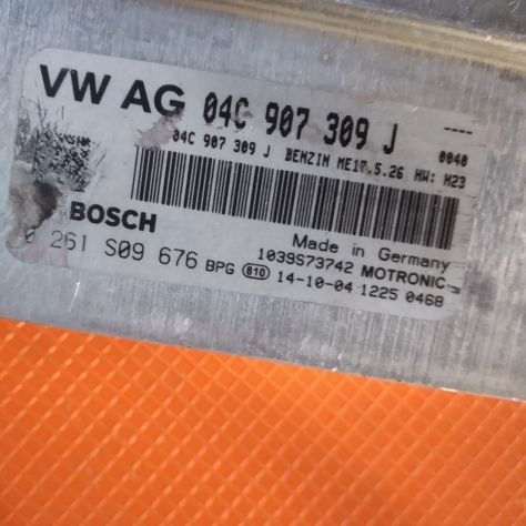 Centralina motore VW.Polo Cod.0261S09676 rif.04C907309J (art.78)AUDI VW SKODA SE - Foto 4