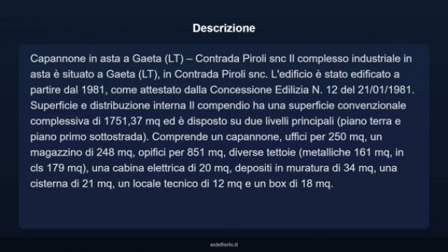 Immobile in asta di 1751 m² in vendita a Gaeta - Foto 4
