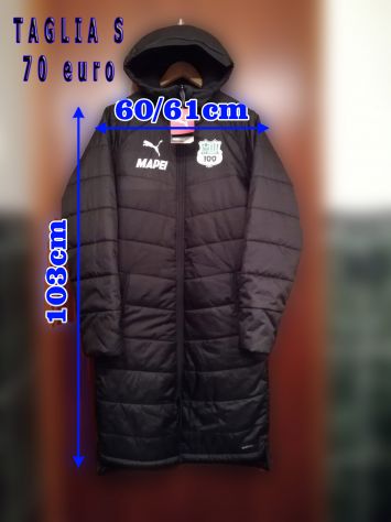 Giaccone nero lungo Sassuolo calcio Puma/Mapei - Foto 3