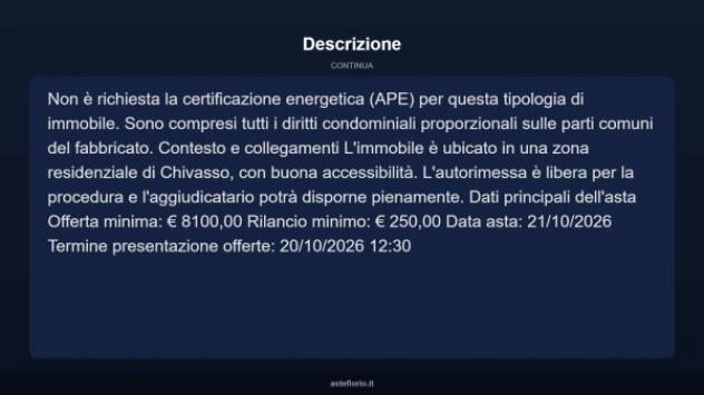 Immobile in asta di 18 m² in vendita a Chivasso - Foto 4