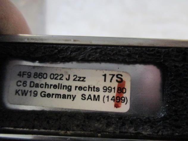4F9860022 BARRA TETTO DESTRA AUDI A6 SW 3.0 D 4X4 171KW AUT 5P (2008) RICAMBIO USATO - Foto 2