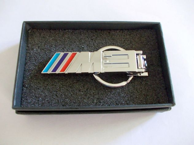 Portachiavi BMW M In Pelle, Confezione Da 2, Esclusivi, Alta Qualità, Nuovi