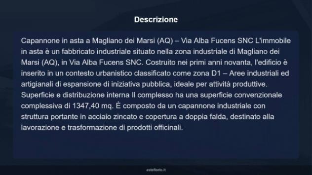 Immobile in asta di 1347 m² in vendita a Magliano de' Marsi - Foto 9
