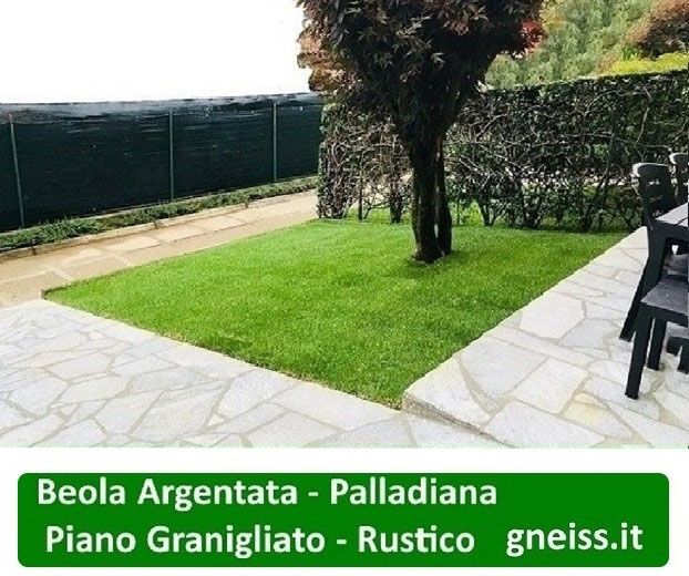 Pavimento Palladiana in BEOLA ARGENTATA , Piano Granigliato - Rustico - Foto 3