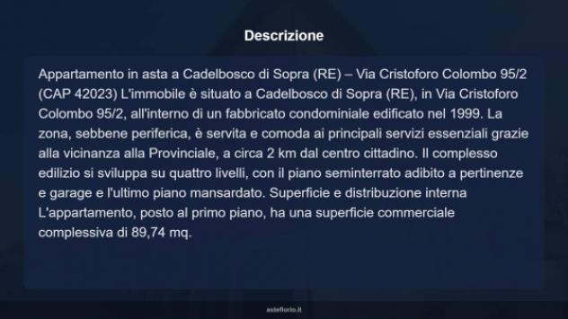 Immobile in asta di 89 m², box auto in vendita a Cadelbosco di Sopra - Foto 16