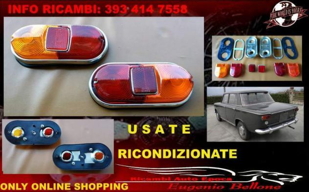 Fanali posteriori Fiat 1300 1500 Abarth 1000 coppia usati ricondizionati