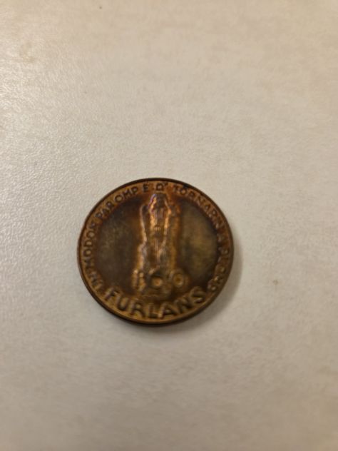 Numismatica medaglia moneta da 100 "Furlans" del 1977.