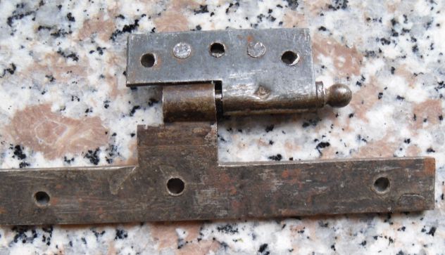 VECCHIA CERNIERA DA FISSARE SUL LEGNO O SUL FERRO - - Foto 4