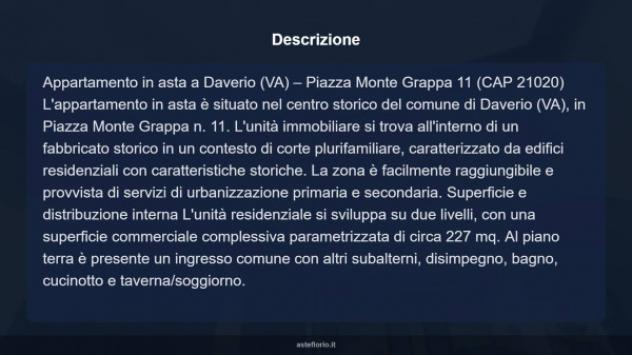 Immobile in asta di 227 m² con più di 5 locali e box auto doppio in vendita a Daverio - Foto 11