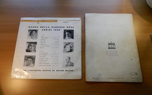 Vinile + spartito Sagra Della Canzone Nova, Assisi 1959 - Foto 2