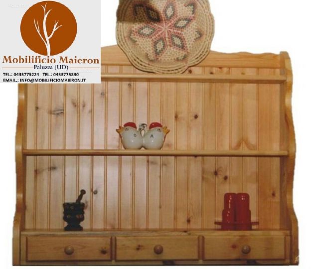 Mobili Rustici Country Vercelli : Piattaia Con Cassetti cod 505/M Nuova AFFARE