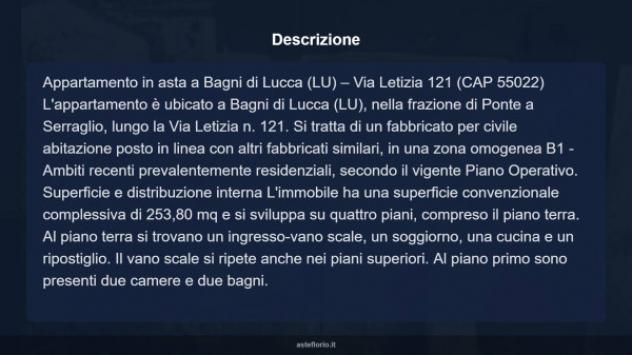 Immobile in asta di 253 m² con più di 5 locali in vendita a Bagni di Lucca - Foto 10