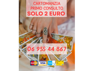 Primo consulto a solo € 2 anche con postepay…Esperte cartomanti h24