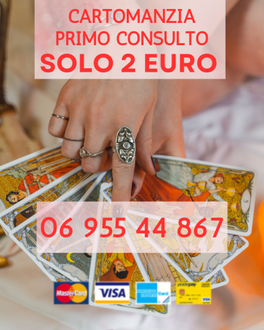 Primo consulto a solo € 2 anche con postepay…Esperte cartomanti h24