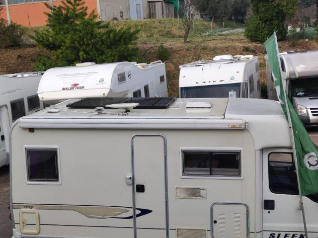 CAMPER ELNAGH SLEEK DUCATO SEMINTEGRALE FOTOVOLTAICO CLIMATIZZATORE TENDALINO GENERALI USATI 519 - Foto 5