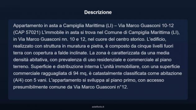 Immobile in asta di 94 m² in vendita a Campiglia Marittima - Foto 5