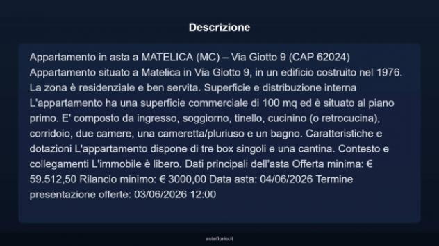Immobile in asta di 153 m² in vendita a Matelica - Foto 3