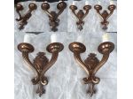 2 ANTICHE APPLIQUES IN BRONZO DORATO PRIMA META' DEL XX SECOLO.