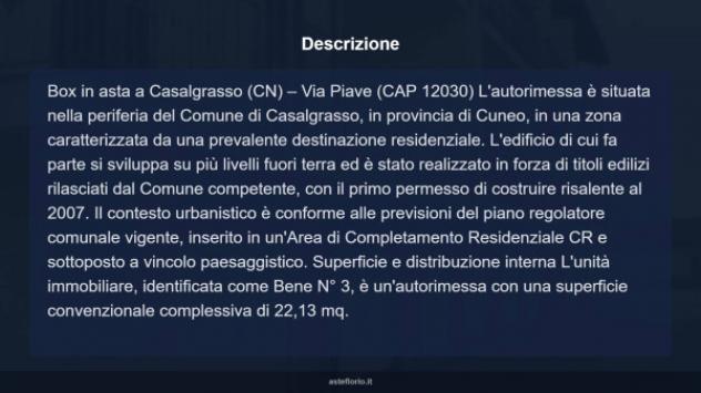 Immobile in asta di 22 m² in vendita a Casalgrasso - Foto 7