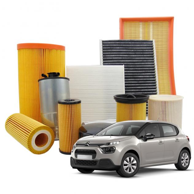 Kit TAGLIANDO per Citroen C3 III Filtro Aria Olio Carburante e Abitacolo
