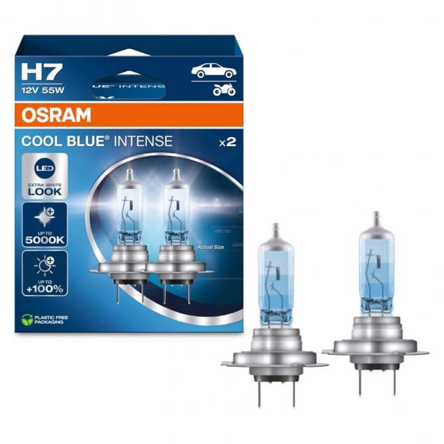 Lampada alogena OSRAM COOL BLUE INTENSE H7 Luce bianca 5000K
