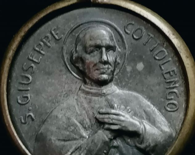 ANTICA AUTENTICA RELIQUIA A MEDAGLIA DI SAN GIUSEPPE COTTOLENGO. - Foto 5
