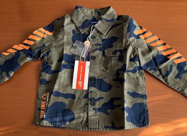 camicia e pantaloni NUOVI Original Marines e Prenatal 6/9 mesi