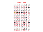 nike jordan 4 retro varieta di colori e taglie