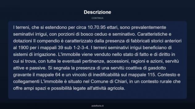 Immobile in asta di 107095 m² in vendita a Chiari - Foto 4