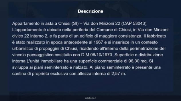 Immobile in asta di 96 m² con più di 5 locali in vendita a Chiusi - Foto 11