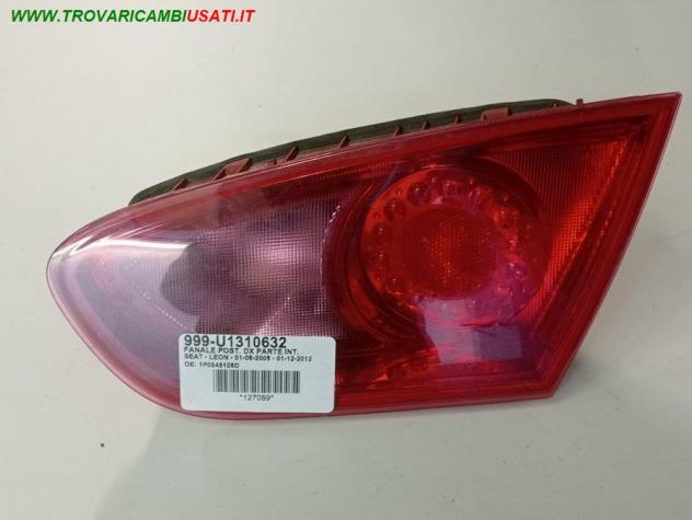 FANALE POST. DX PARTE INT. 999-U1310632 Parti elettriche  Fanaleria  Fanali  Fanale int. post. d SEAT - LEON - 01-06-2005 - 01-12-2012, SEAT - LEON -