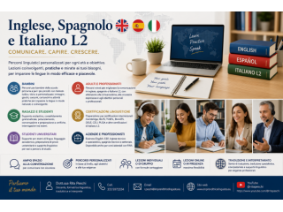 Corsi di INGLESE, SPAGNOLO e ITALIANO L2