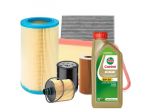 Kit tagliando 3 filtri + Castrol 5w30 AUDI A3 1.9 TDI