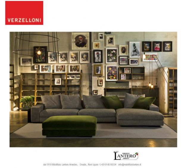 DIVANO CON CHAISE LONGUE HOLDEN DESIGN VERZELLONI - Foto 4