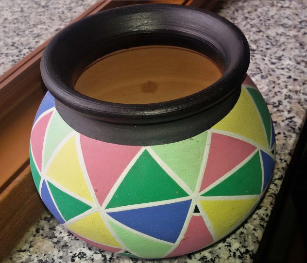 Contenitore vaso in ceramica