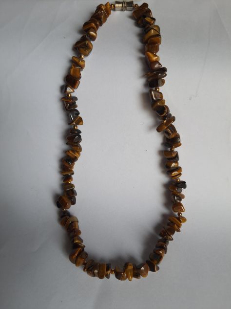 Collana di pietre marrone - Foto 2