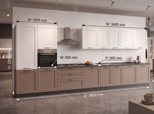 CUCINA LINEARE NUOVA MODERNA SU MISURA COMPLETA DI ELETTRODOMESTICI CUCINE - Foto 2