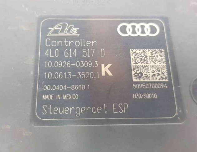 4L0614517D Audi Q7 3.0 2007-2012 centralina ABS gruppo pompa ATE - Foto 3